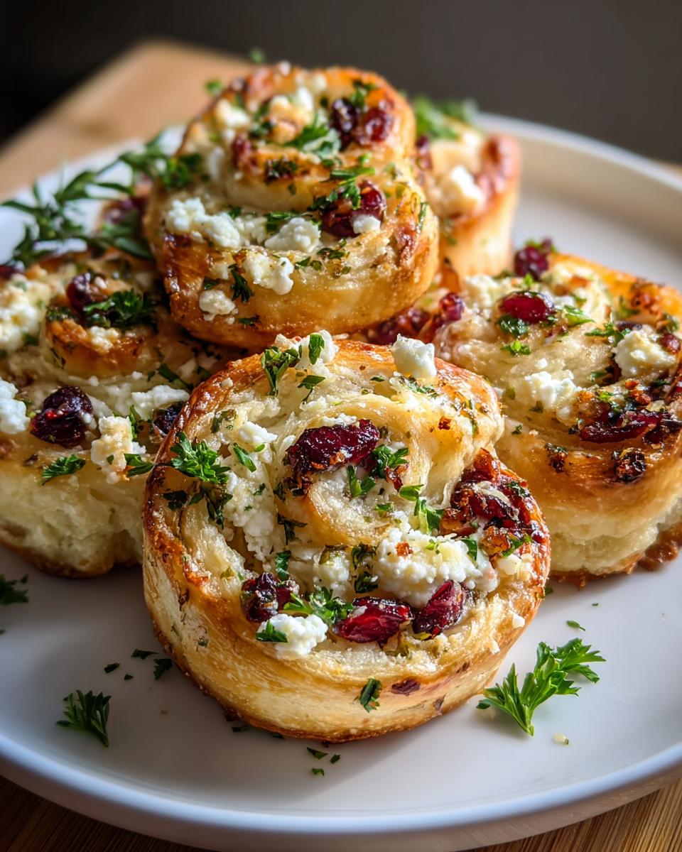 Cranberry Cream Cheese Pinwheels - detail 2