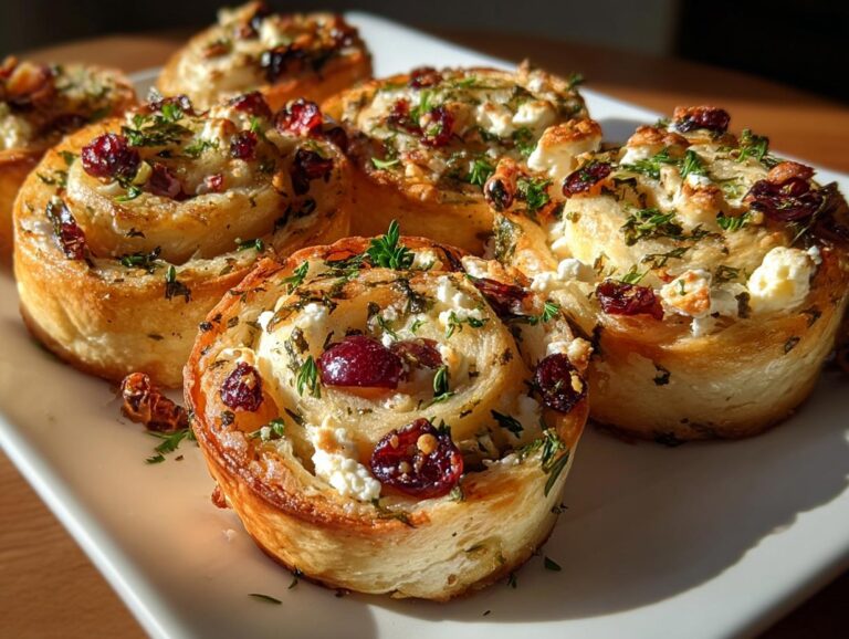 Cranberry Cream Cheese Pinwheels