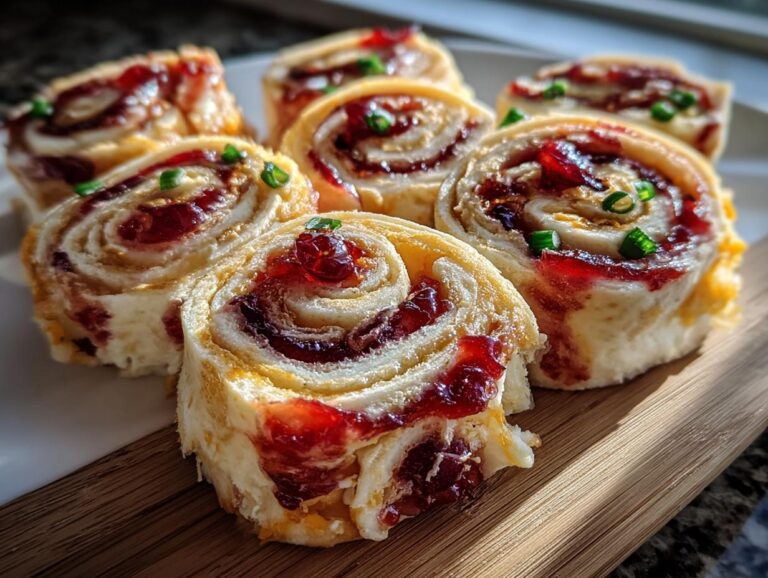 Cranberry Pepper Pinwheels