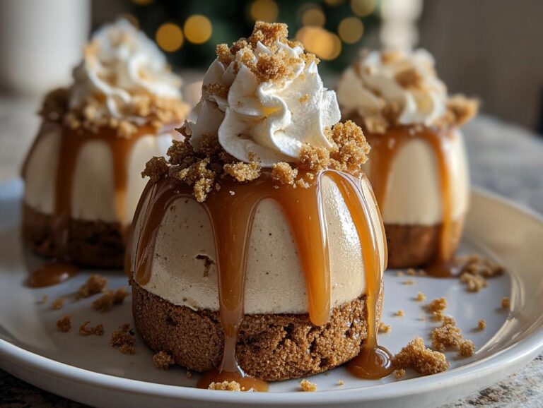 Gingerbread Mousse Domes
