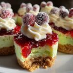 Grinch Cheesecake Bites