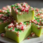 Grinch Peppermint Fudge
