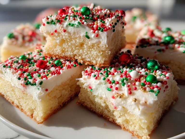 Holiday Sugar Cookie Bars