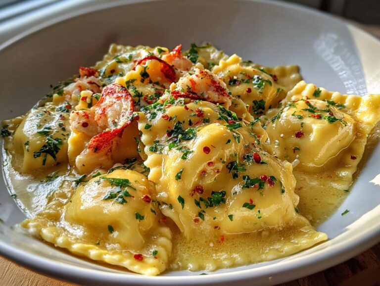 25-Minute Lobster Ravioli with Lemon Butter Sauce that Wows 2 Lobster Ravioli with Lemon Butter