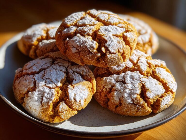 Pumpkin Crinkle Cookies