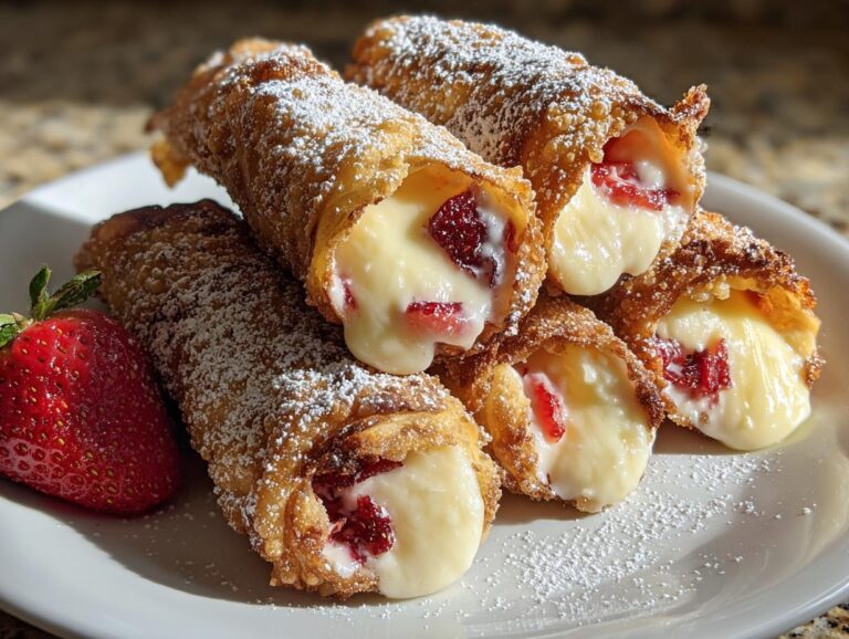 8 Irresistible Strawberry Cheesecake Egg Rolls You’ll Crave 2 Strawberry Cheesecake Egg Rolls