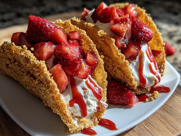 Strawberry Cheesecake Tacos