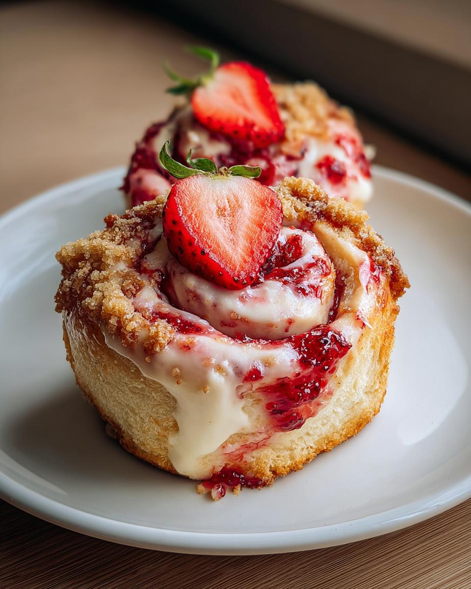 5 Irresistible Strawberry Cream Cheese Rolls You Must Try 5 Strawberry Cream Cheese Rolls - detail 1