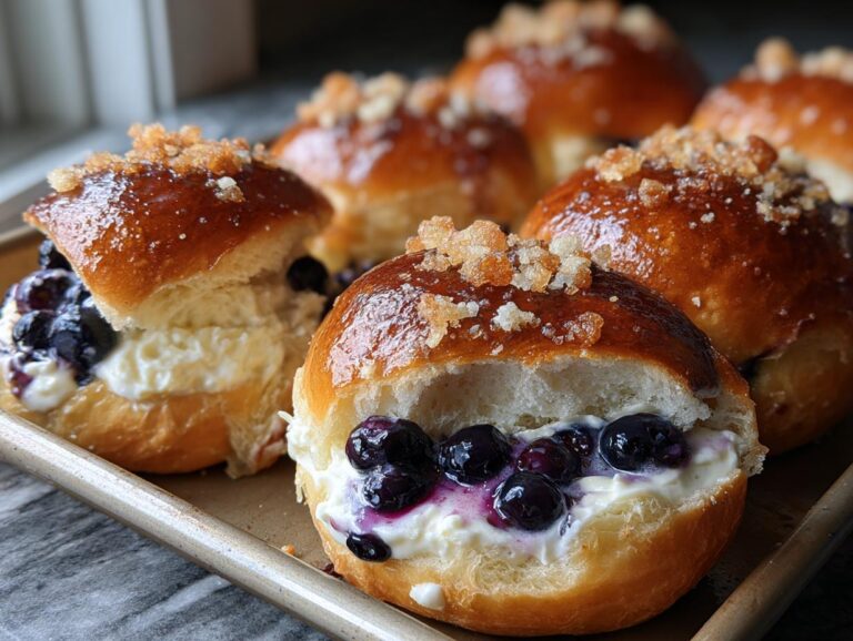 Irresistible Blueberry Cheesecake Buns in 12 Easy Steps 2 blueberry cheesecake buns