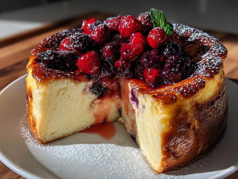 Berry Burnt Cheesecake: 1 Dreamy Dessert You Need Now 2 Berry Burnt Cheesecake