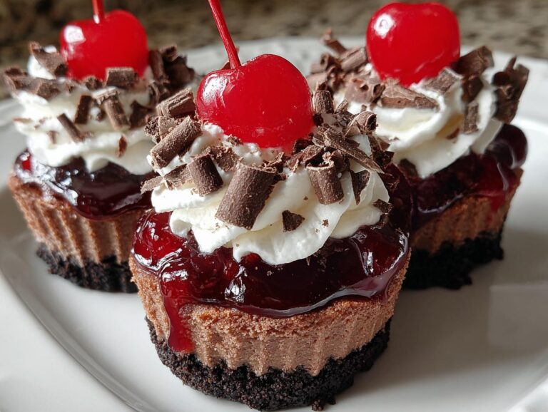 Black Forest Mini Cheesecakes