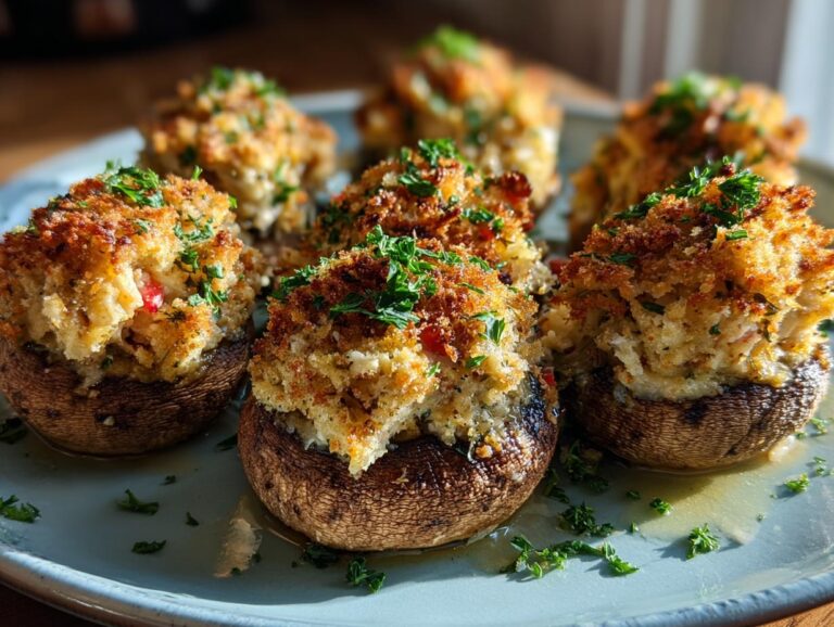 Crab Stuffed Mushrooms