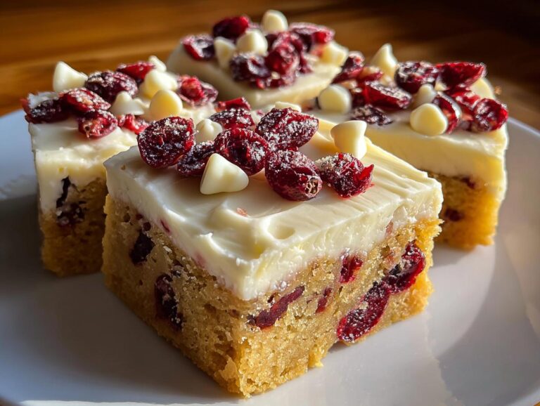 Cranberry Bliss Bars Recipe