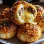 Garlic Parmesan Cheeseburger Bombs
