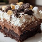 Hot Cocoa Poke Cake