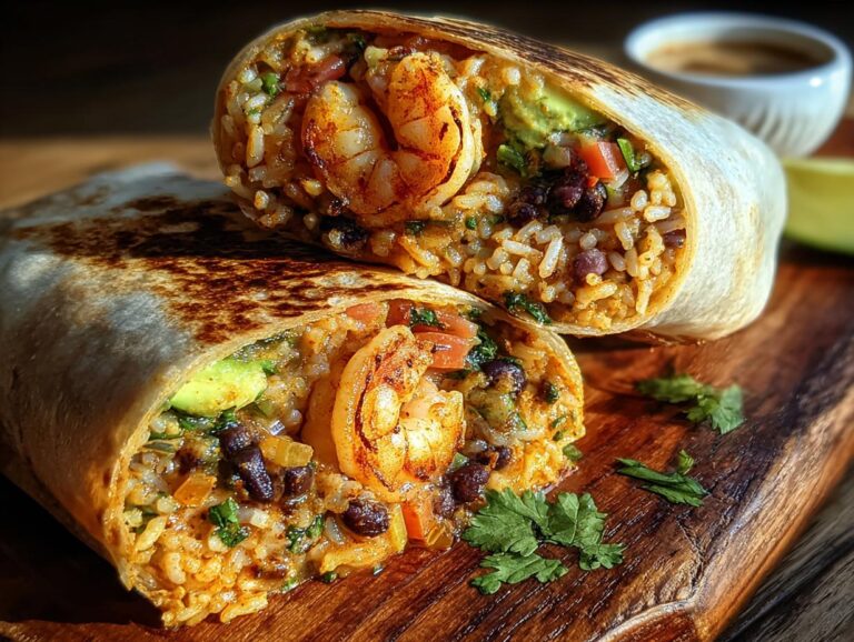 Old Bay Shrimp Burrito