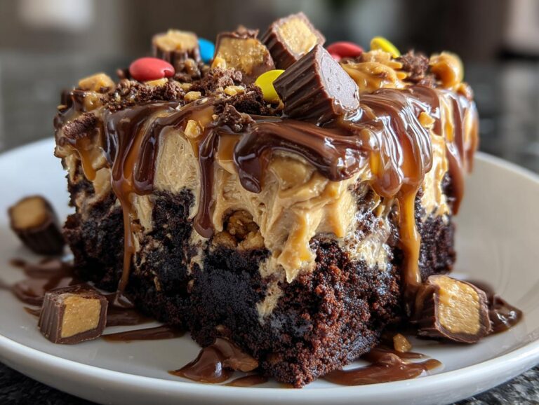 Peanut Butter Poke Cake