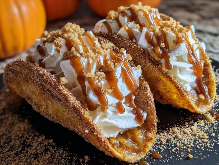 Pumpkin Dessert Tacos