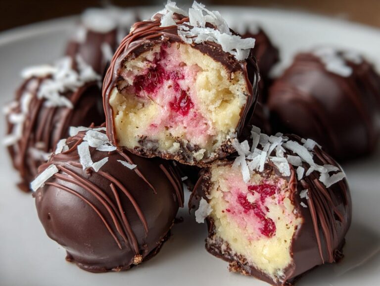 Raspberry Cheesecake Truffles