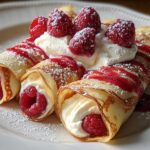 Raspberry Cream Crêpes