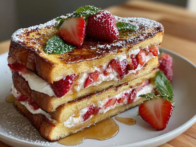25-Minute Stuffed Strawberry French Toast: Irresistible Bliss 2 Stuffed Strawberry French Toast