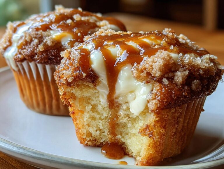 Caramel Cream Cheese Muffins