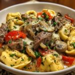 3-Ingredient Cheesesteak Tortellini Crock Pot That’ll Blow Your Mind 3 Cheesesteak Tortellini Crock Pot