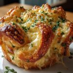 Cheesy Garlic Cruffin