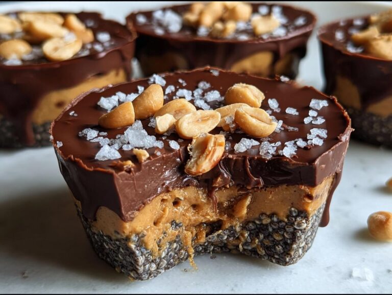 Chocolate Peanut Butter Chia Cups