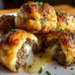 Garlic Parmesan Burger Bombs