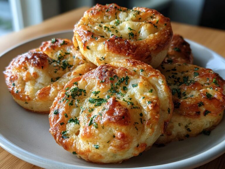 Garlic Parmesan Pizza Rolls