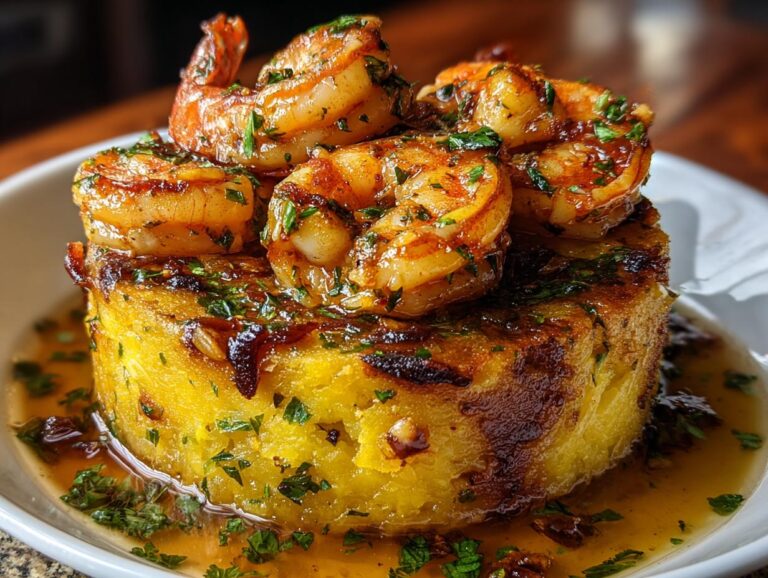 Garlic Shrimp Mofongo