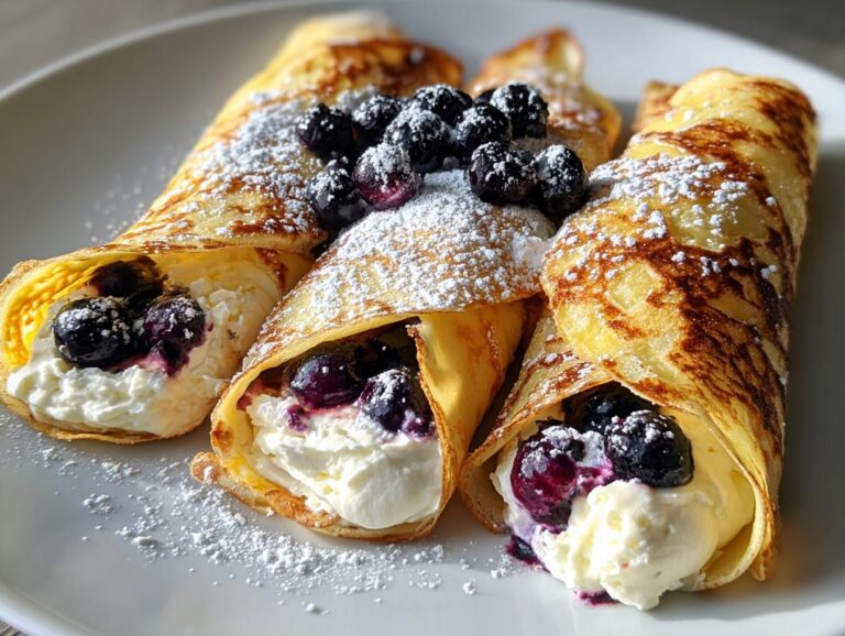 Keto Blueberry Roll-Ups