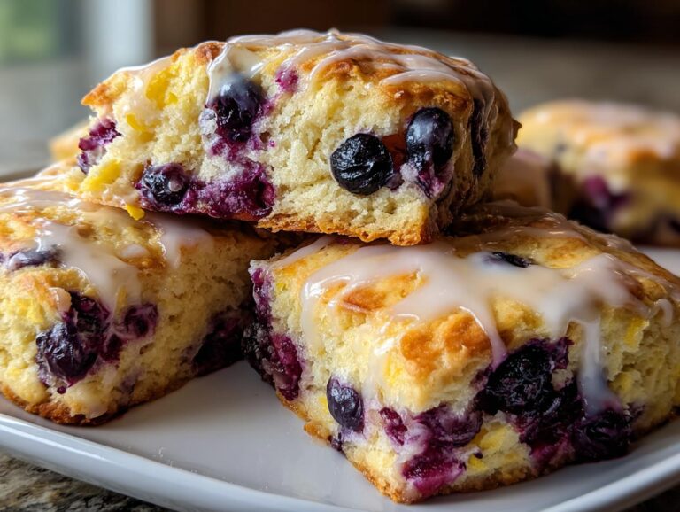 Lemon Blueberry Butter Biscuits