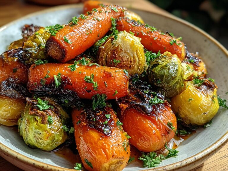 Maple Glazed Roasted Veggies