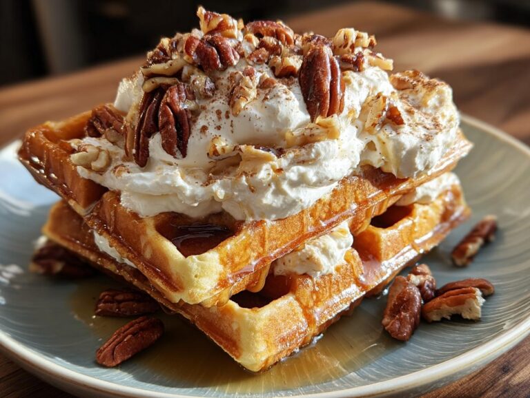 Irresistible Maple Pecan Waffles: A 5-Star Breakfast Bliss 2 Maple Pecan Waffles