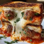 Meatball Marinara Grilled Cheese