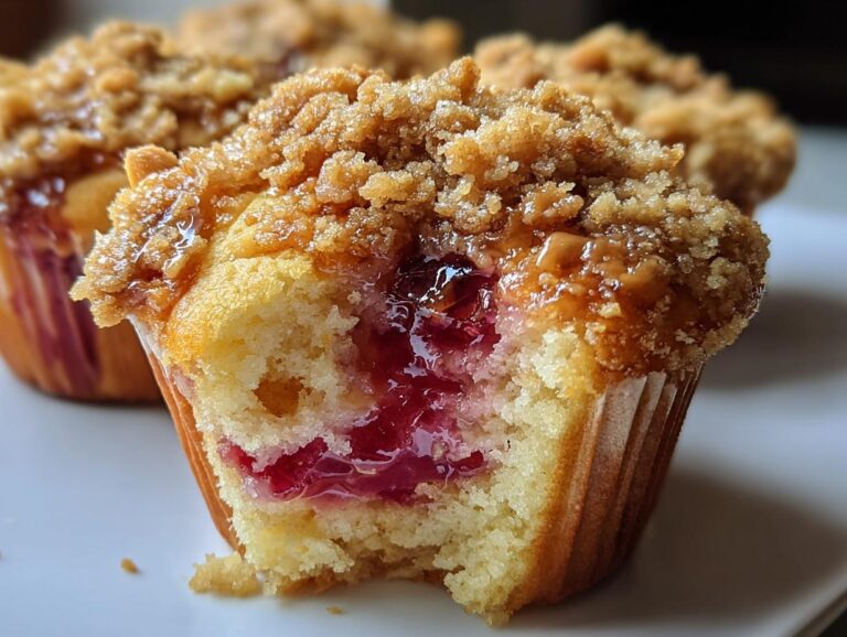 Peanut Butter Guava Muffins