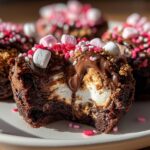 Valentine S’mores Brownie Bites